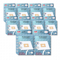 Satz von 10 Kartons mit 5 Beuteln und 1 Vorfilter COUPE/COMPACT/GO/FORCE