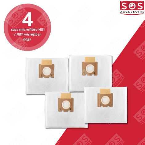 SET AUS 4 BOXEN MIT JE 4 MIKROFASERBEUTELN H81 STAUBSAUGER - 35601865