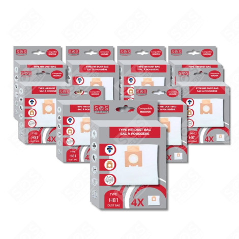 SET MIT 9 BOXEN MIT JE 4 MIKROFASERSÄCKEN H81 STAUBSAUGER - 35601865