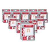 Satz von 10 Paketen mit 4 Mikrofasersäcken H81