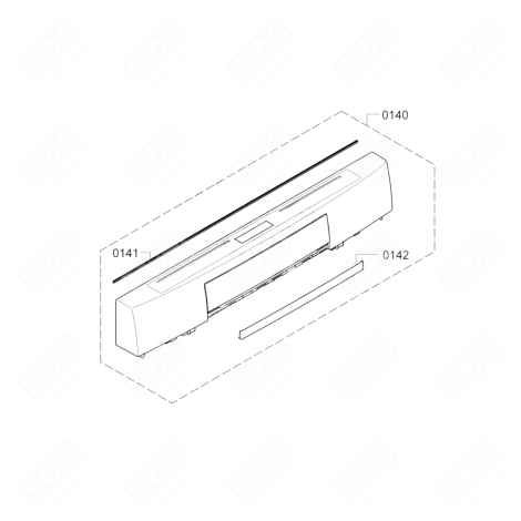 BEDIENFELDGEHÄUSE (0140) GESCHIRRSPÜLER, SPÜLMASCHINE - 11015548