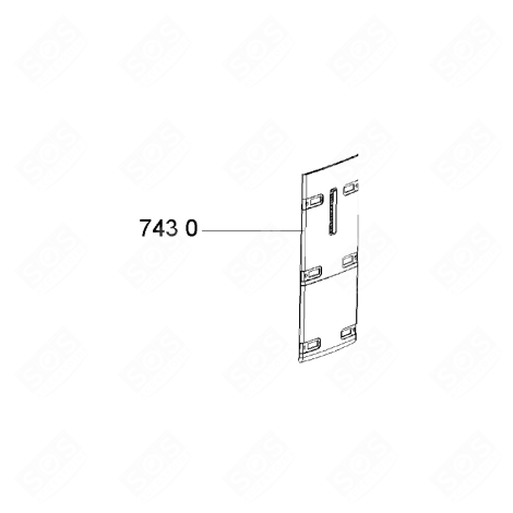 ABDECKUNG KÜHLSCHRANK, GEFRIERSCHRANK - 481244079246