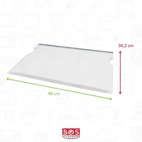 GLASPLATTE MIT ZIERLEISTEN KÜHLSCHRANK, GEFRIERSCHRANK - 009293882