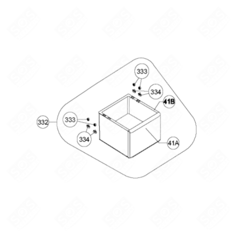 GEMÜSESCHUBLADE KÜHLSCHRANK, GEFRIERSCHRANK - 482000020171
