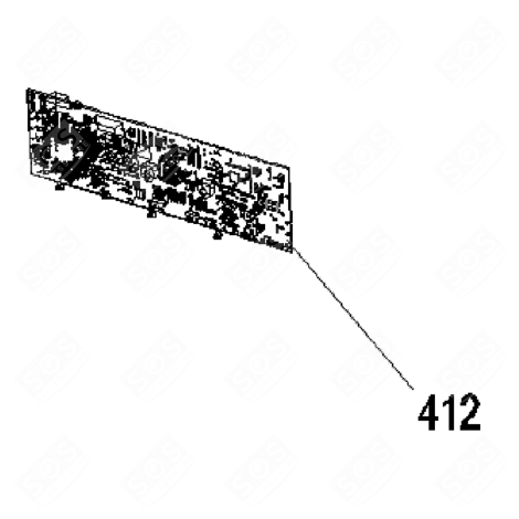 ELEKTRONIKKARTE, LEISTUNGSMODUL (REFERENZ 412) WASCHMASCHINE - 20798654