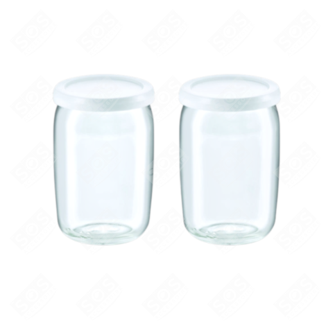 SET VON 2 TÖPFEN MIT DECKELN JOGHURTBEREITER, JOGHURT MAKER - XF104000