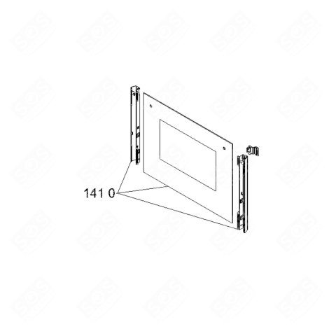 OFENSCHEIBE BACKOFEN, KÜCHENHERD - 481010532620