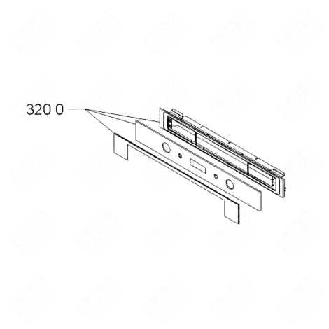 BEDIENFELD BACKOFEN, KÜCHENHERD - 480121103212