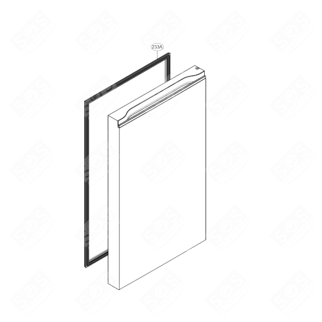 KÜHLSCHRANKTÜRDICHTUNG (KENNZEICHEN 233A) KÜHLSCHRANK, GEFRIERSCHRANK - ADX75731322, AGF04098134