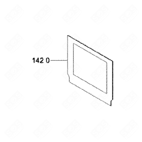 INNENSCHEIBE BACKOFEN, KÜCHENHERD - 481010376644