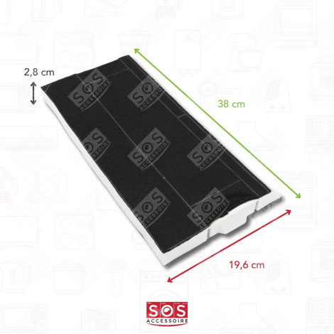 FILTRE CHARBON (À L'UNITÉ) 380 DUNSTABZUGSHAUBE - 00434229