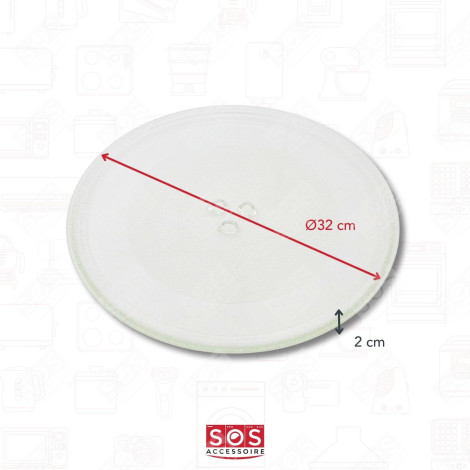 PLATEAU MICRO ONDE EN VERRE 32 MIKROWELLE, MIKROWELLENHERD - 3390W1A027A