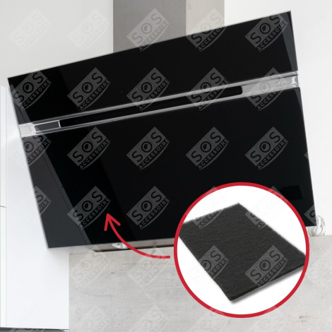 SET MIT 3 KOHLEFILTERN + BEFESTIGUNGEN AK550AE1 DUNSTABZUGSHAUBE - 71X0729, AS0062460