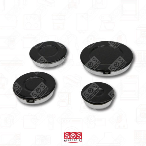 SET MIT 4 BRENNDECKELN KOCHPLATTEN, HERDPLATTEN, KOCHFELD - 482000027572, C00082831