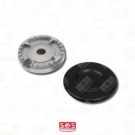 SET MIT 4 BRENNDECKELN KOCHPLATTEN, HERDPLATTEN, KOCHFELD - 482000027572, C00082831