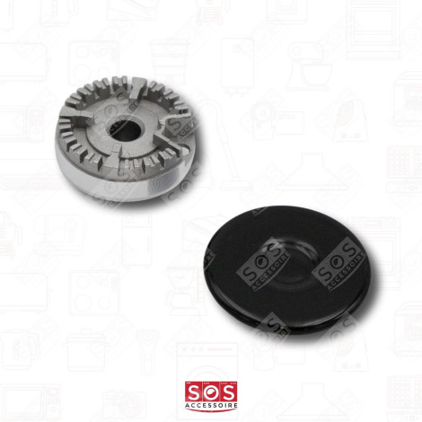 SET MIT 4 BRENNDECKELN KOCHPLATTEN, HERDPLATTEN, KOCHFELD - 482000027572, C00082831