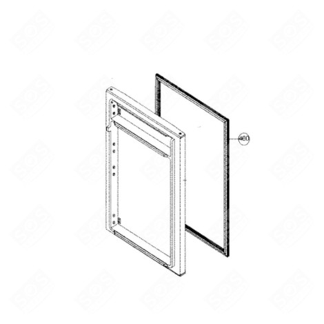 KÜHLSCHRANKTÜRDICHTUNG (KENNZEICHEN 460) KÜHLSCHRANK, GEFRIERSCHRANK - C00533622, 488000533622