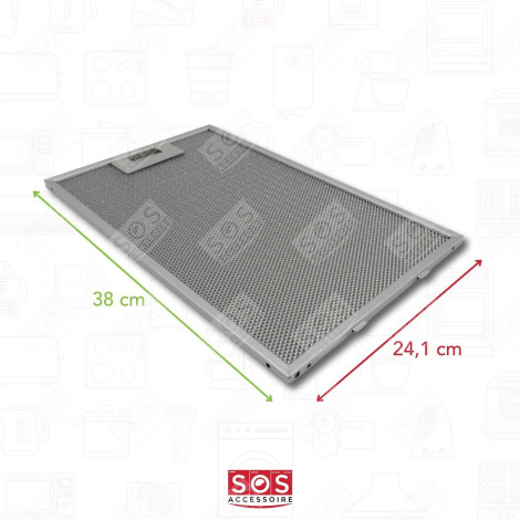 FILTRE MÉTAL ANTI GRAISSES (38 DUNSTABZUGSHAUBE - C00139286, 482000029427