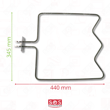 HEIZELEMENT UNTERHITZE 1300 W BACKOFEN, KÜCHENHERD - 262900002