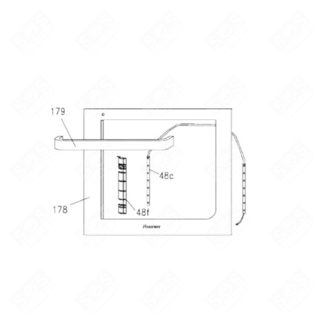 AUSSENTÜR GLAS (KENNZEICHEN 178) BACKOFEN, KÜCHENHERD - 42831130
