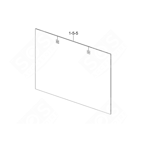 AUSSENGLAS ORIGINAL BACKOFEN, KÜCHENHERD - DG64-00887A