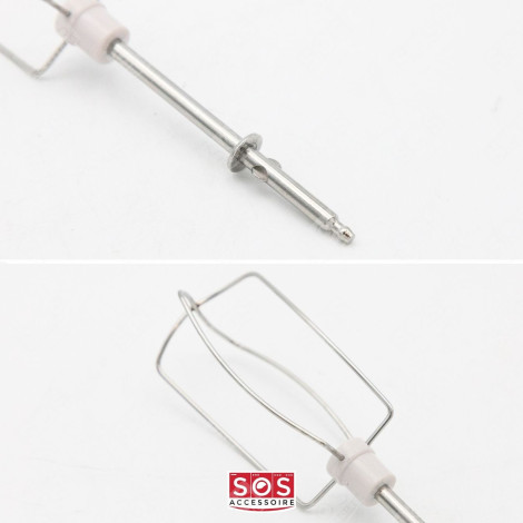 SET AUS 2 WEISSEN EMULGIERBESEN PREP'LINE HANDMIXER - XJ901301, SS-987800