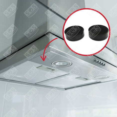 LOT DE 2 FILTRES À CHARBON  12 DUNSTABZUGSHAUBE - 33005513, ECFB03