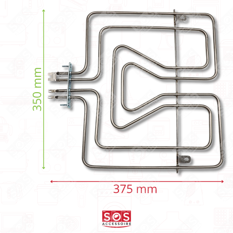 HEIZELEMENT OBERHITZE GRILL 800 W + 1650 W BACKOFEN, KÜCHENHERD - 3570411037