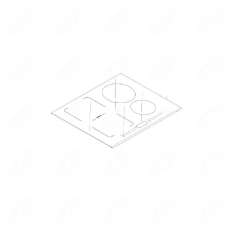 GLASKERAMIK-OBERFLÄCHE KOCHPLATTEN, HERDPLATTEN, KOCHFELD - AS0061951