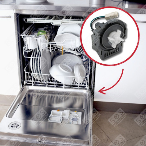 ABFLUSSPUMPE GESCHIRRSPÜLER, SPÜLMASCHINE - 34420608