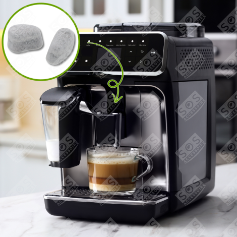 LOT DE 2 FILTRES ANTI CHLORE KAFFEEMASCHINE, ESPRESSOMASCHINE - AW6401, YX103601
