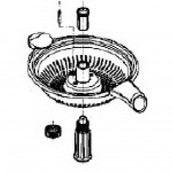 Achse mit Gitter für Zitruspresse