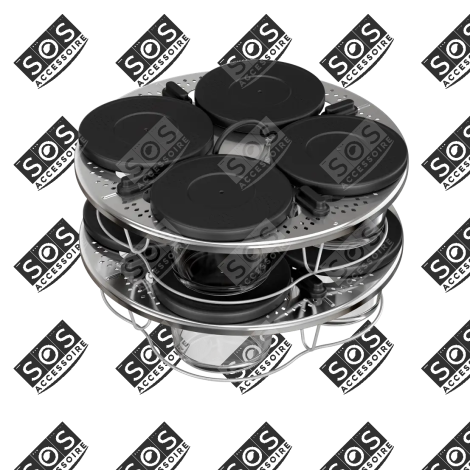 KIT DE 8 VERRINES SUPERPOSABLES DAMPFGARER, DAMPFKOCHER - XA6140E0