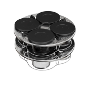 Set von 8 stapelbaren Verrinen