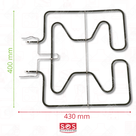 HEIZELEMENT (UNTEN) 1300 W BACKOFEN, KÜCHENHERD - 00682466