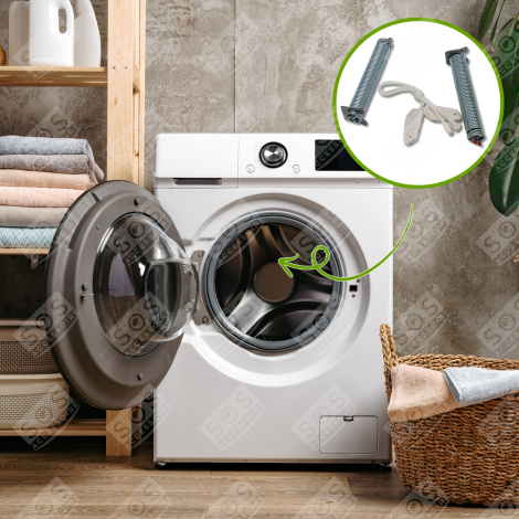 MONTAGESET (TÜRSCHARNIER FEDER + SEILZUG) GESCHIRRSPÜLER, SPÜLMASCHINE - 00754866