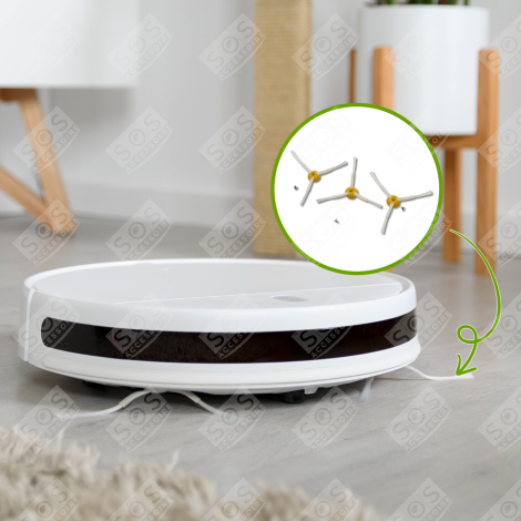 SATZ VON 4 SEITENBÜRSTEN 3 ARME KOMPATIBEL FÜR STAUBSAUGER ROBOTER - STAUBSAUGER, SAUGROBOTER - 4415863