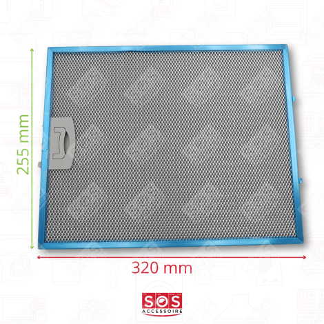 METALLFILTER 257X318MM DUNSTABZUGSHAUBE - C00268543, 49010998