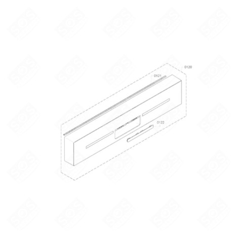 BOITIER DU BANDEAU (REPÈRE 0120) GESCHIRRSPÜLER, SPÜLMASCHINE - 00679432