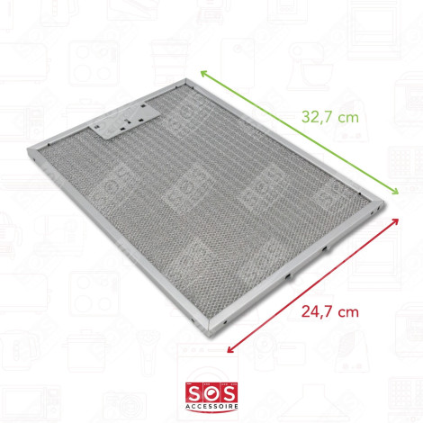 METALLFETTFILTER 247X327MM DUNSTABZUGSHAUBE - 50293009002, 50287195007