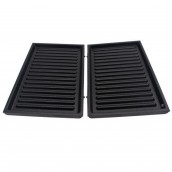 2er Set Waffeleisen-Platten