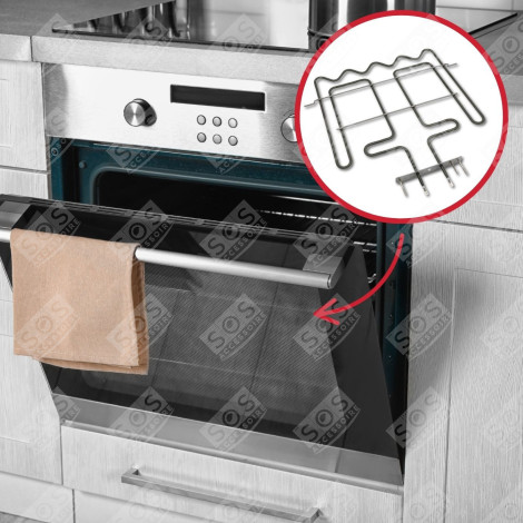 HEIZELEMENT GRILL OBERHITZE 2450W BACKOFEN, KÜCHENHERD - 481010568824, 480121101161