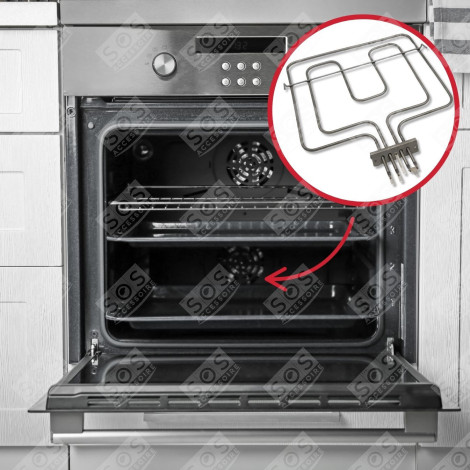 HEIZELEMENT (OBEN) 1400 + 1200 W BACKOFEN, KÜCHENHERD - CA5G001A1, CA5G001B7