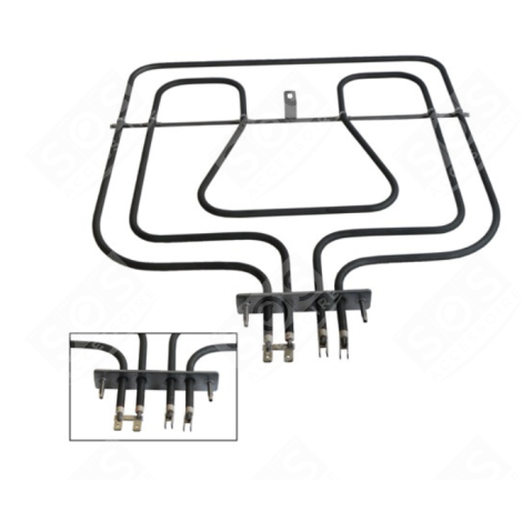 RÉSISTANCE SUPÉRIEURE 800W + 1650W D'ORIGINE BACKOFEN, KÜCHENHERD - 3970129015, 3570759021