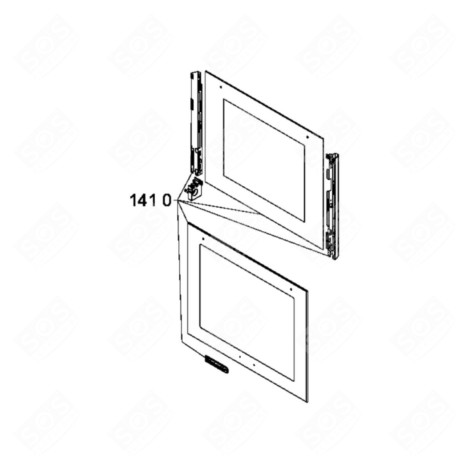 VITRES DE FOUR AVEC ÉQUERRES BACKOFEN, KÜCHENHERD - C00537825