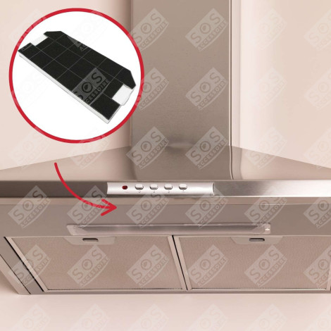 KOHLEFILTER DUNSTABZUGSHAUBE - 00460367 DHZ3300