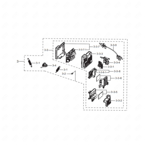CARTE ÉLECTRONIQUE, MODULE DE PUISSNACE WASCHMASCHINE - DC92-02717B