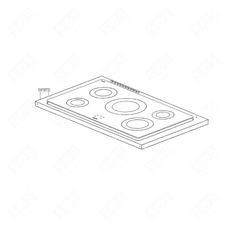 DESSUS VITROCÉRAMIQUE BACKOFEN, KÜCHENHERD - 685618004