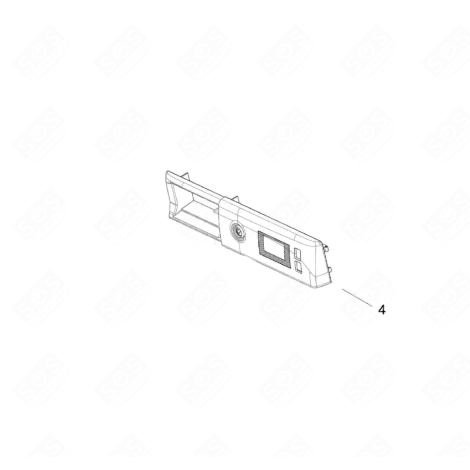 TABLEAU DE BORD (REPÈRE 4) WÄSCHETROCKNER - C00627500, 488000627500