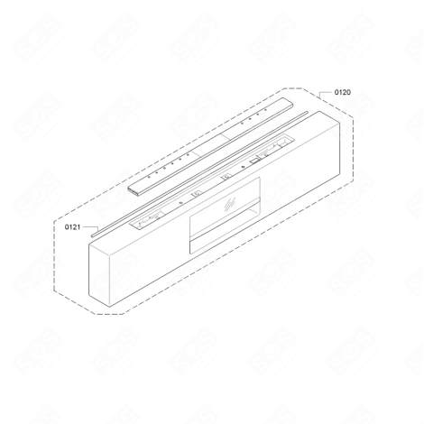 BANDEAU (REPÈRE 0120) GESCHIRRSPÜLER, SPÜLMASCHINE - 00742342